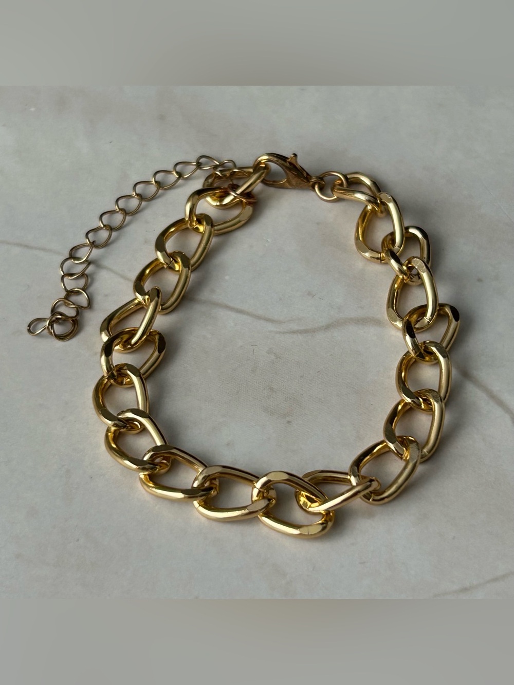 Gold Chain Link Bracelet